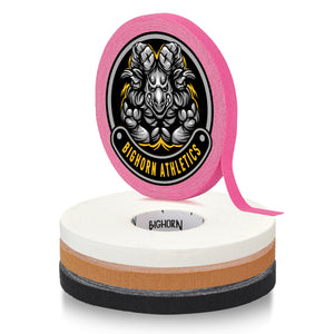 Premium Competition Finger Tape, 4-Rolls, Black, White, Pink, Nude