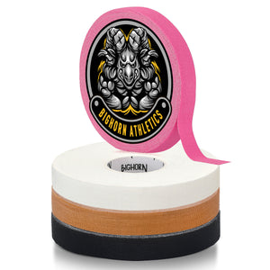 Premium Competition Finger Tape, 4-Rolls, Black, White, Pink, Nude