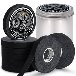 Jiu Jitsu Finger Tape with Tin Case, 8-Rolls, Black