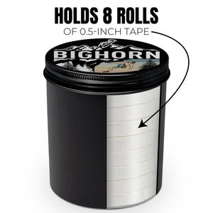 Climber Series Black Tin Can Holder for Climbers Tape, Large - Tape Not Included (Male)