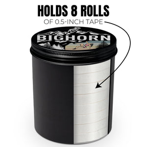 Climber Series Black Tin Can Holder for Climbers Tape, Large - Tape Not Included (Female)