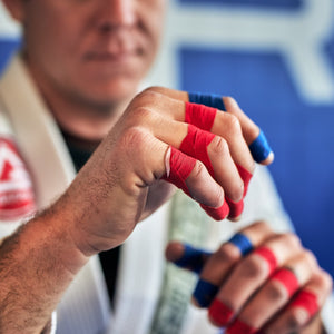 Jiu Jitsu Finger Tape, 8-Rolls, Black, Blue, Red, White