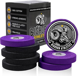 Jiu Jitsu Finger Tape, 8-Rolls, Black & Purple