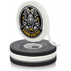 Premium Competition Finger Tape, 4-Rolls, Black/White Assorted