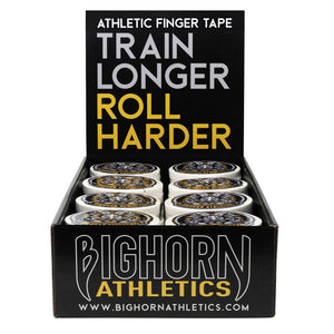 Bulk Competition Jiu-Jitsu Finger Tape - 16-Bundles, 0.3-Inch Width, Assorted Black/White