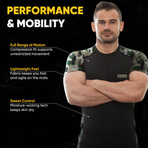 Jiu Jitsu Rash Guard – Green Camo