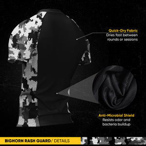 Jiu Jitsu Rash Guard – Alpine White Camo