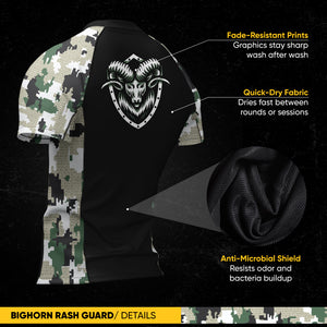 Jiu Jitsu Rash Guard – Green Camo