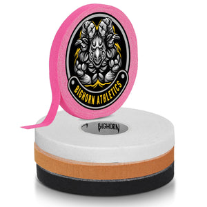 Premium Competition Finger Tape, 4-Rolls, Black, White, Pink, Nude