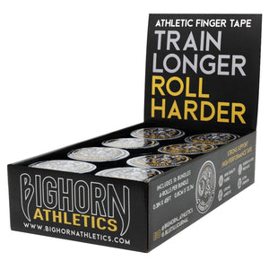 Bulk Competition Jiu-Jitsu Finger Tape - 16-Bundles, 0.3-Inch Width, Black