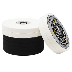 Premium Competition Tape, 8-Rolls, Black/White Assorted