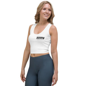 "The Classic" Women's Workout Crop Top (White)
