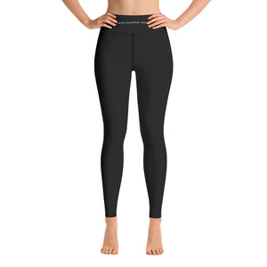 "Iron Sharpens Iron" Women's Yoga Leggings with Pockets (Black)