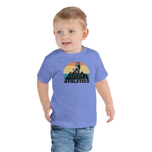 Retro Bighorn Sheep Mountain, Toddler Short Sleeve Tee
