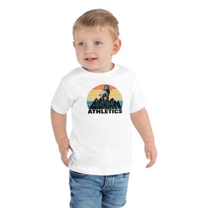Retro Bighorn Sheep Mountain, Toddler Short Sleeve Tee