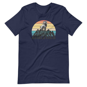 Men's Retro Bighorn Sheep Mountain, Pre-Shrunk T-Shirt