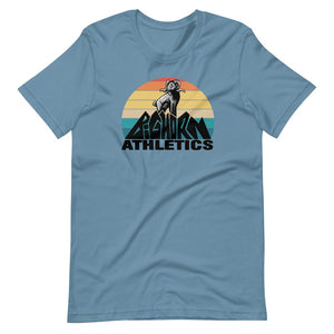 Men's Retro Bighorn Sheep Mountain, Pre-Shrunk T-Shirt