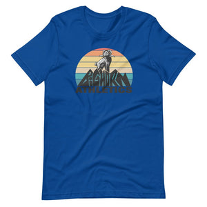 Men's Retro Bighorn Sheep Mountain, Pre-Shrunk T-Shirt