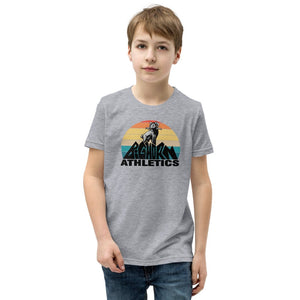 Retro Bighorn Mountain Youth Short Sleeve T-Shirt
