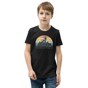 Retro Bighorn Mountain Youth Short Sleeve T-Shirt