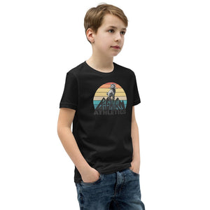 Retro Bighorn Mountain Youth Short Sleeve T-Shirt