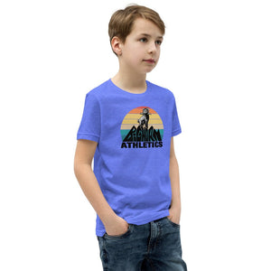 Retro Bighorn Mountain Youth Short Sleeve T-Shirt