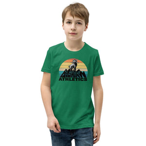 Retro Bighorn Mountain Youth Short Sleeve T-Shirt