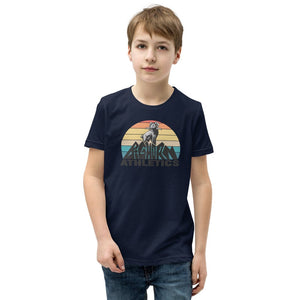 Retro Bighorn Mountain Youth Short Sleeve T-Shirt