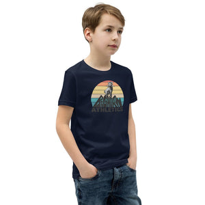 Retro Bighorn Mountain Youth Short Sleeve T-Shirt