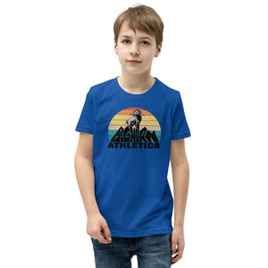 Retro Bighorn Mountain Youth Short Sleeve T-Shirt
