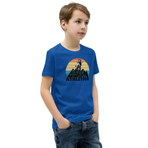 Retro Bighorn Mountain Youth Short Sleeve T-Shirt