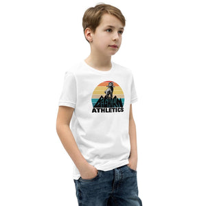Retro Bighorn Mountain Youth Short Sleeve T-Shirt