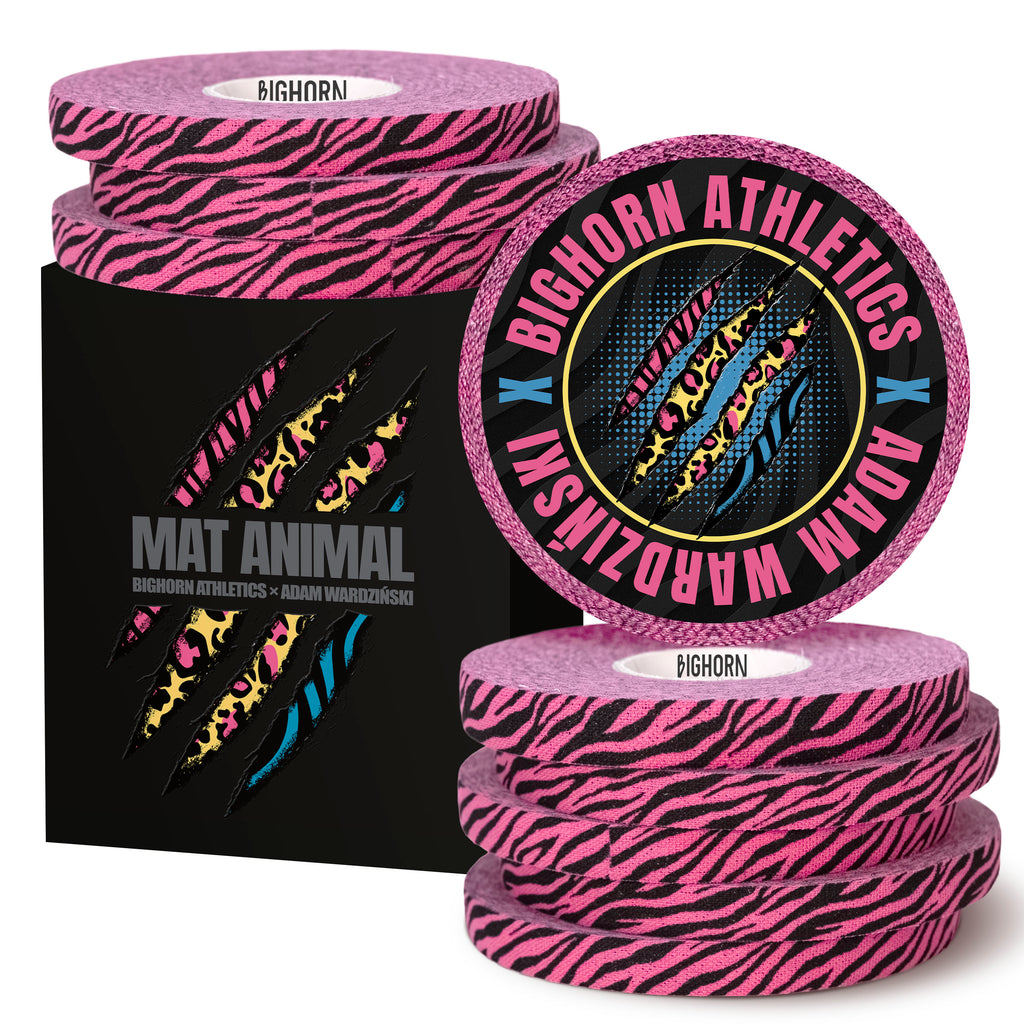 Bighorn X AW Mat Animal Finger Tape — Neon Pink Zebra Pattern