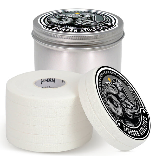 Jiu Jitsu Finger Tape with Tin Case, 8-Rolls, 0.3-Inch, White