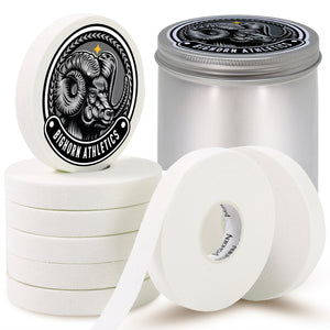 Jiu Jitsu Finger Tape with Tin Case, 8-Rolls, White