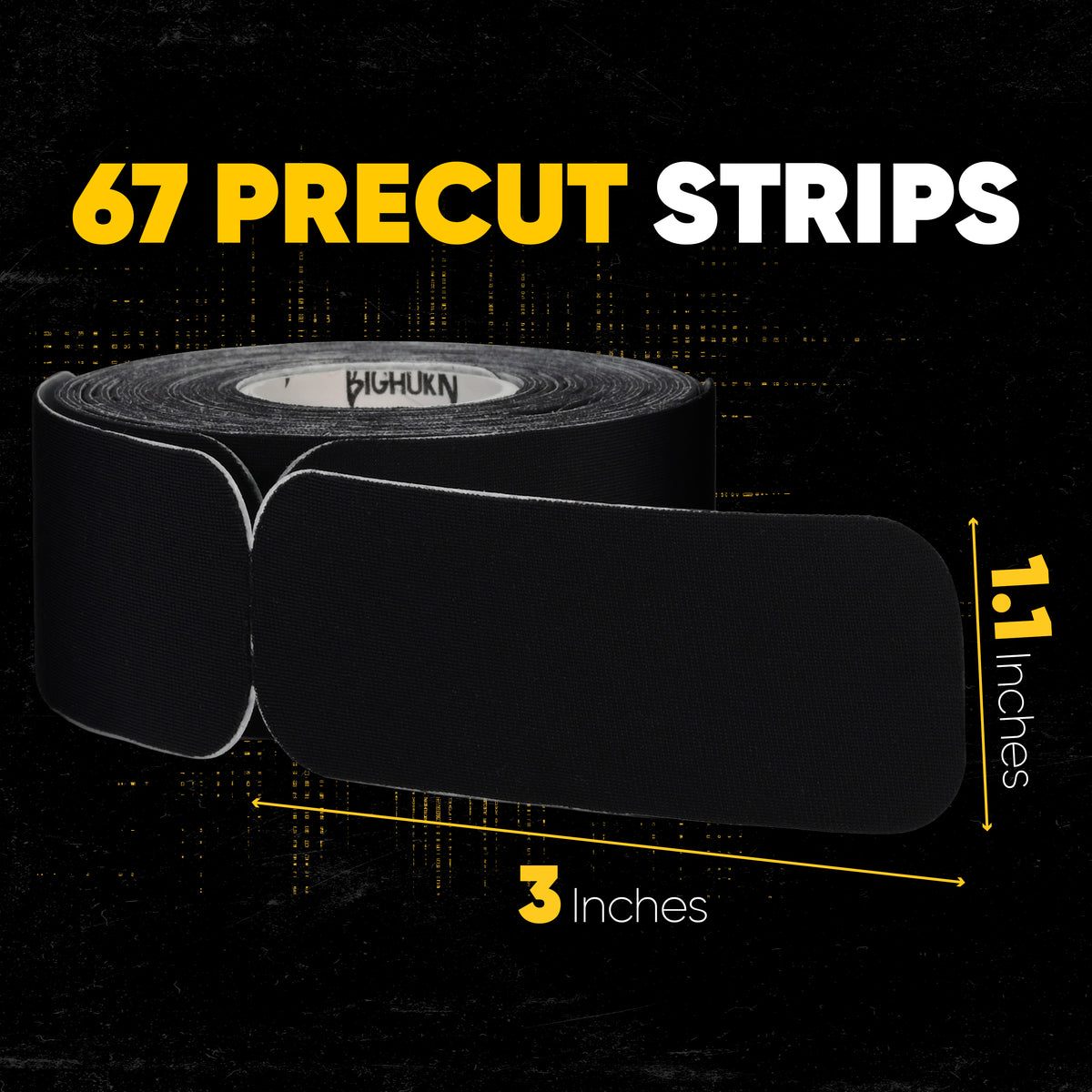 Blister Prevention Tape for Fingers &amp; Feet, Black, 1-Pack