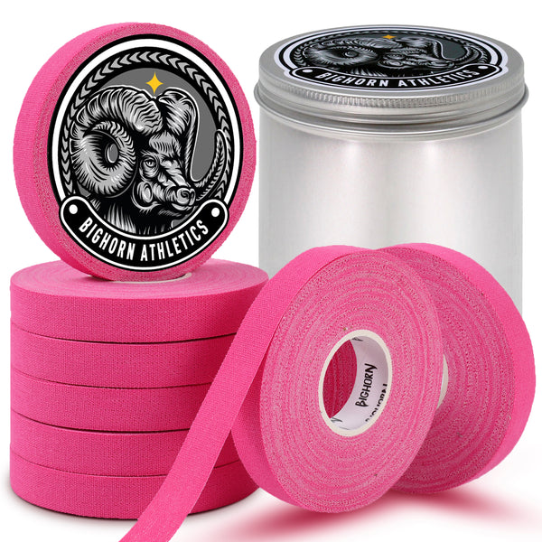 Jiu Jitsu Finger Tape with Tin Case, 8-Rolls, 0.5-Inch, Pink