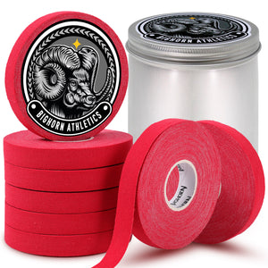 Jiu Jitsu Finger Tape with Tin Case, 8-Rolls, Red