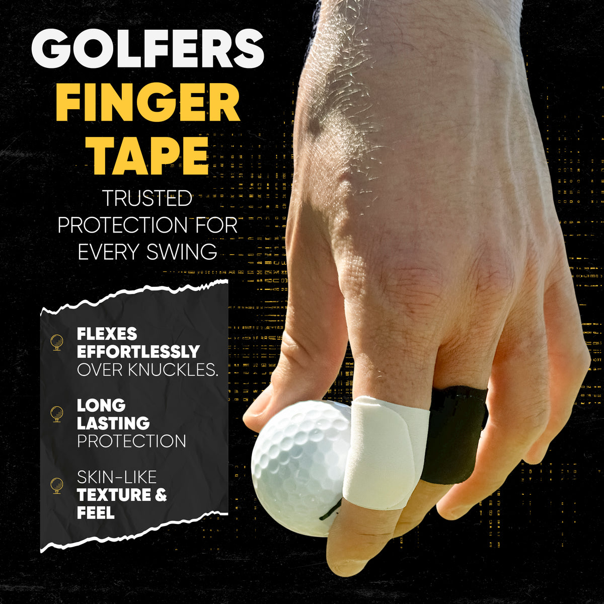 Blister Prevention Tape for Fingers &amp; Feet, Black, 1-Pack