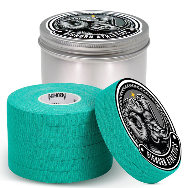 Jiu Jitsu Finger Tape with Tin Case, 8-Rolls, 0.3-Inch, Green