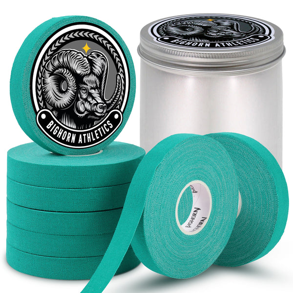 Jiu Jitsu Finger Tape with Tin Case, 8-Rolls, 0.5-Inch, Green