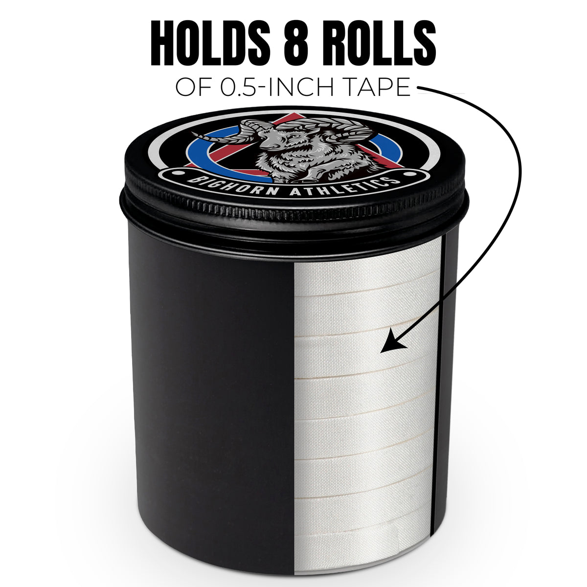 Pro-Series Black Tin Can Holder, Large - Tape Not Included