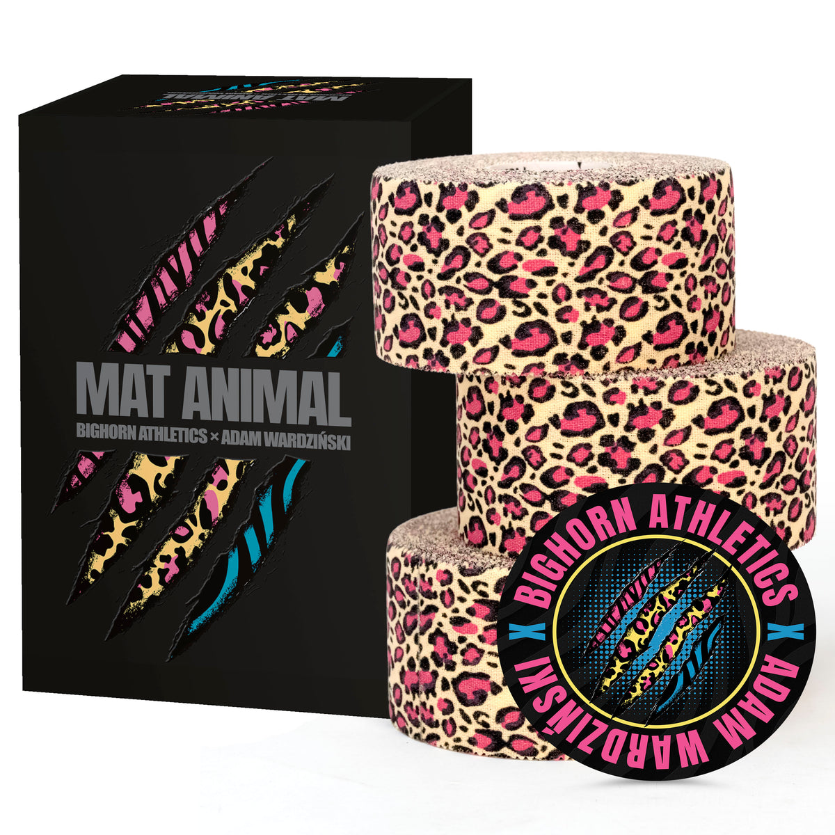 Bighorn X Adam Wardziński — Mat Animal Tape — Leopard Pattern