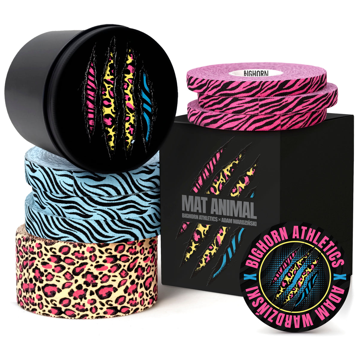 Bighorn x Adam Wardziński Athletic Tape Kit | Special Edition: Mat Animal | Neon Jungle