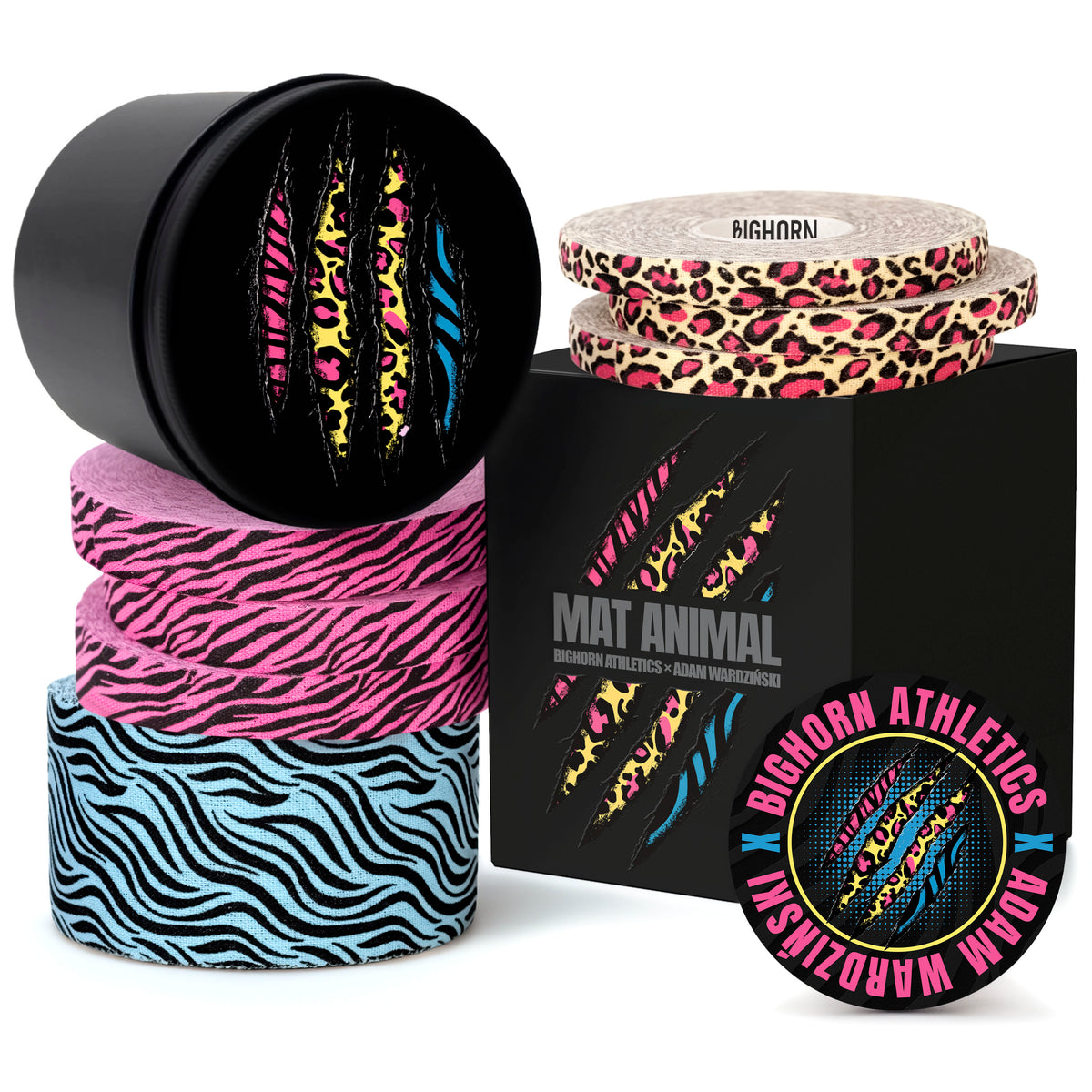 Bighorn x Adam Wardziński Athletic Tape Kit | Special Edition: Mat Animal | Neon Predator