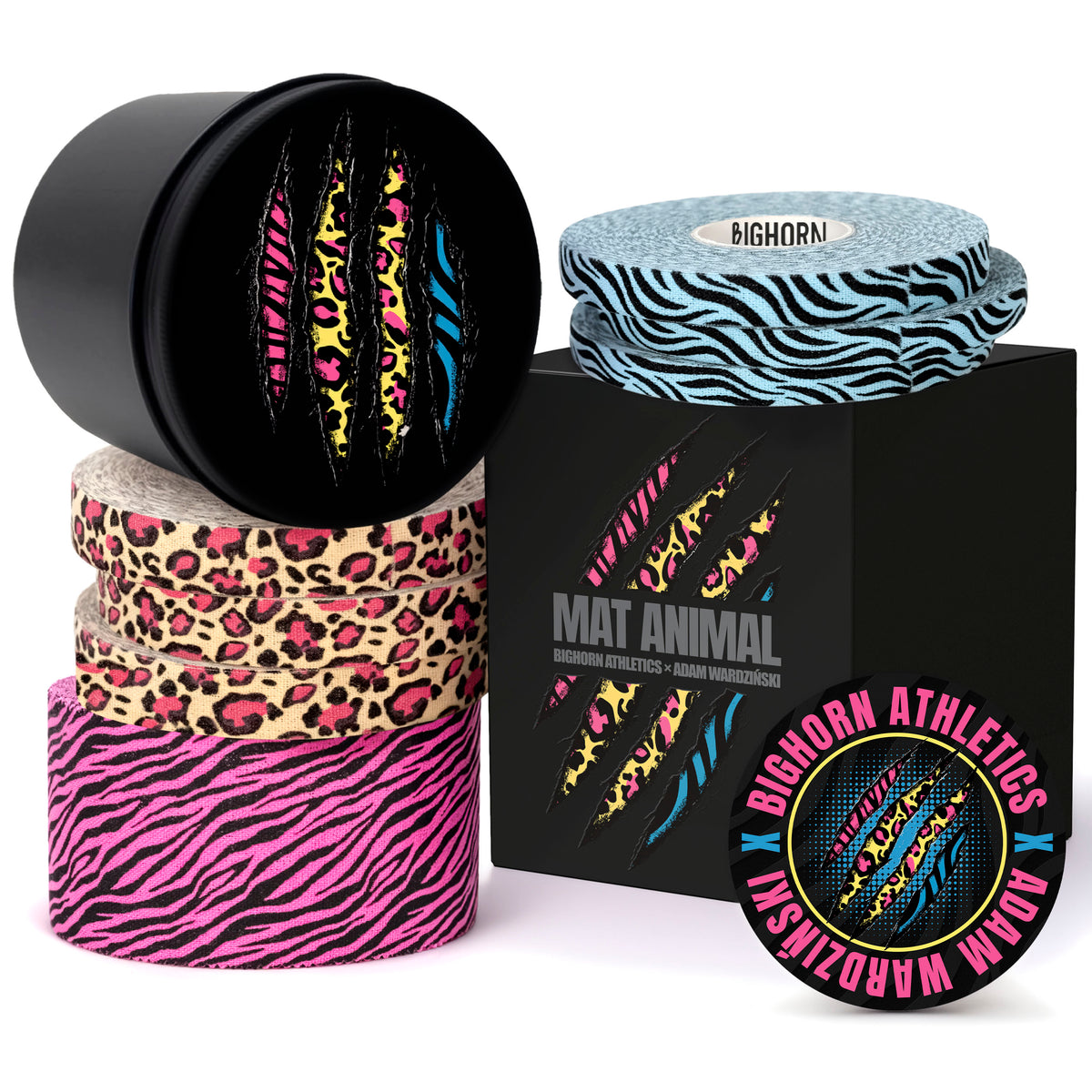Bighorn x Adam Wardziński Athletic Tape Kit | Special Edition: Mat Animal | Neon Wild