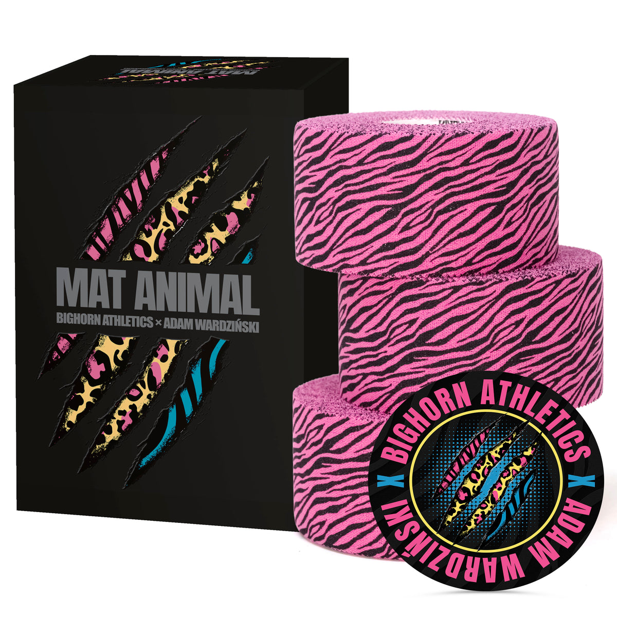 Bighorn X Adam Wardziński — Mat Animal Tape — Zebra Pattern