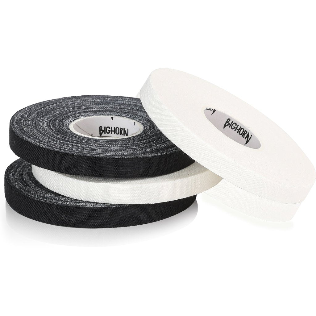 Premium Competition Finger Tape, 4-Rolls, Black/White Assorted
