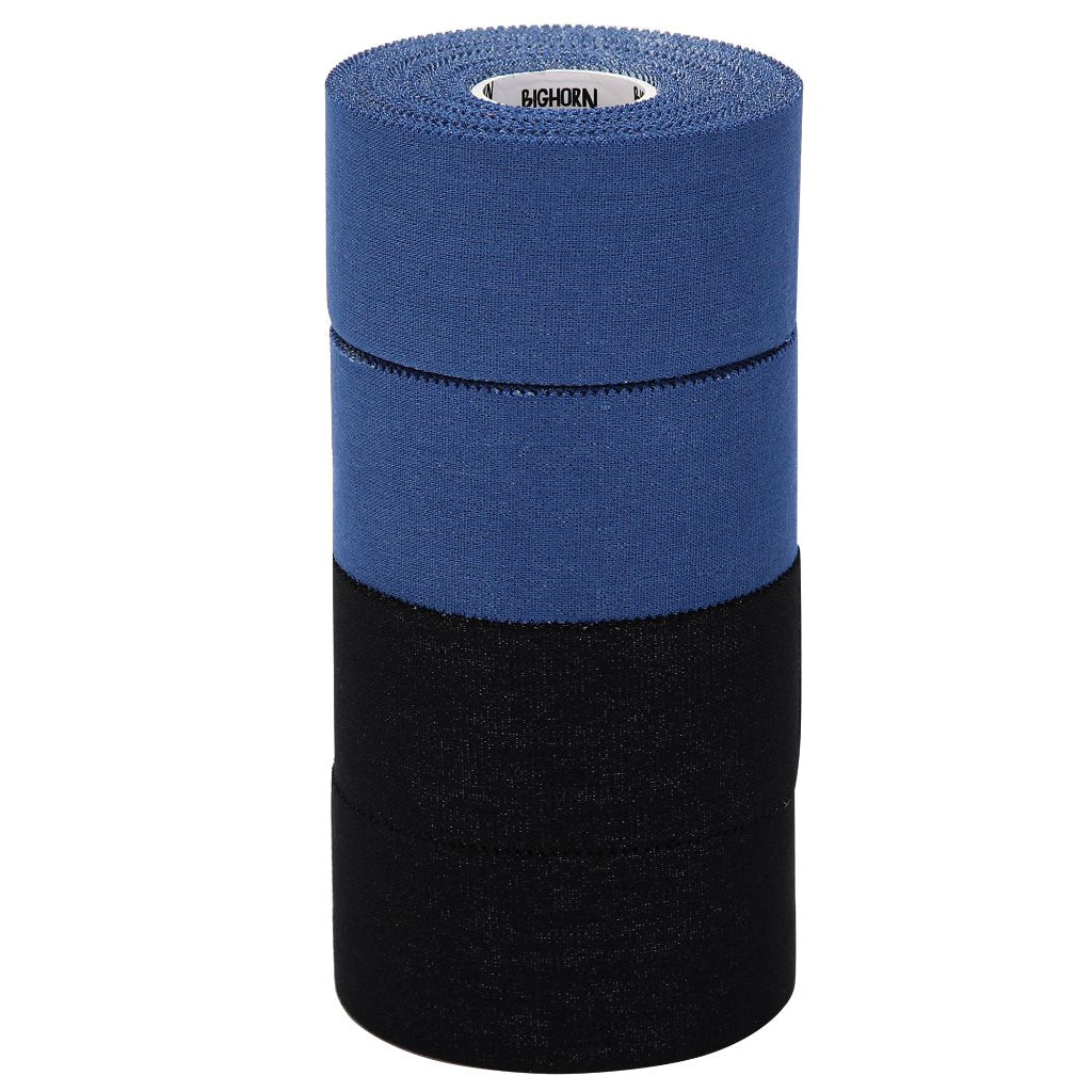 EZ-Tear Athletic Sports Tape, 1.5-Inch x 45-feet, 4-Rolls (Black &amp; Blue)