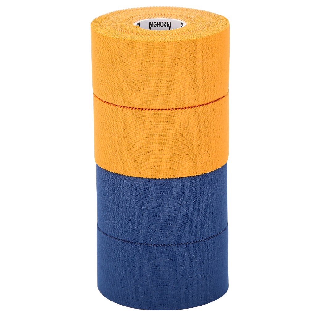 EZ-Tear Athletic Sports Tape, 1.5-Inch x 45-feet, 4-Rolls (Blue &amp; Orange)